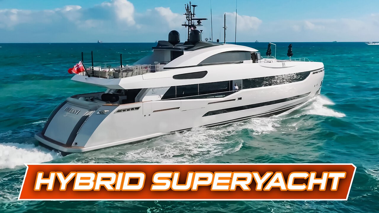 Hybrid Superyacht LEUDINI at Fort Lauderdale