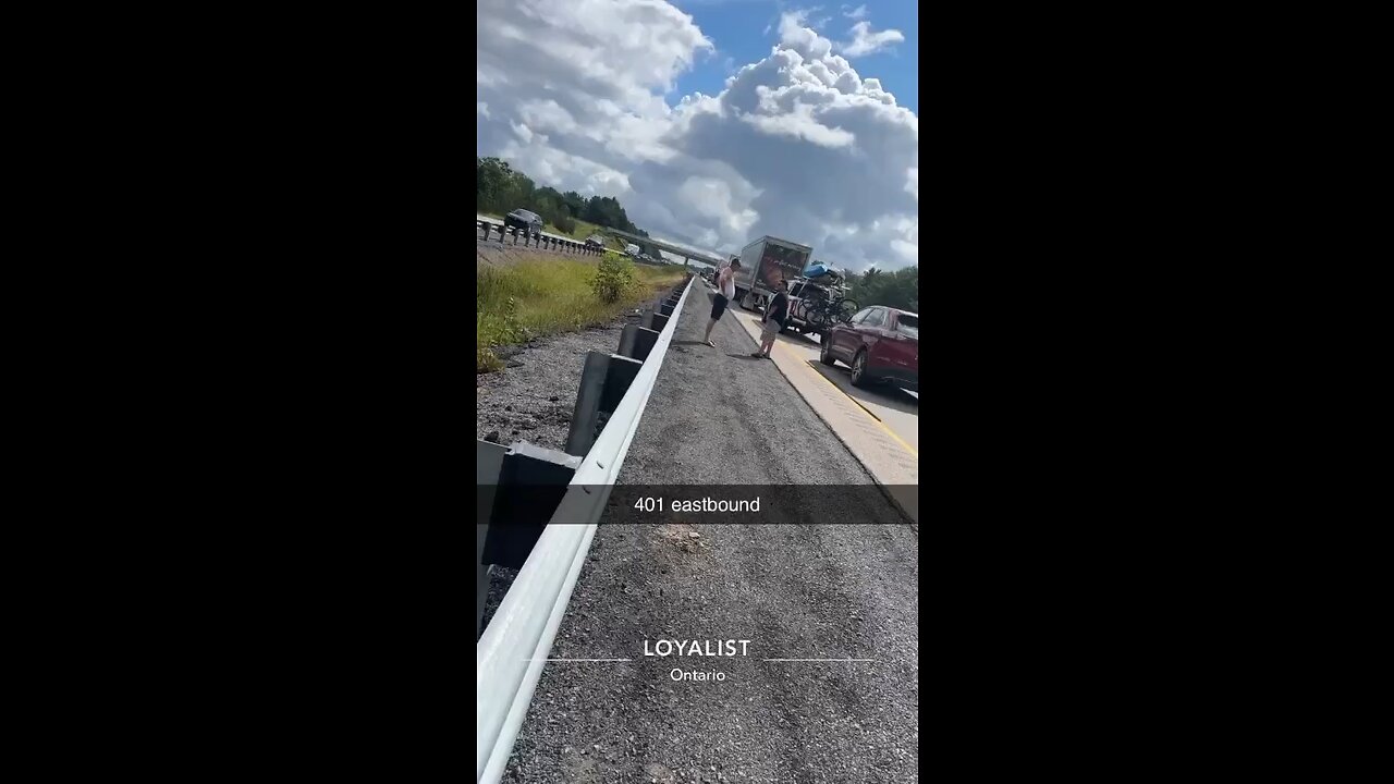 Traffic Jam On Highway 401