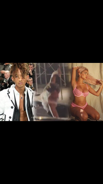 Jaden Smith wipes out on his skateboard