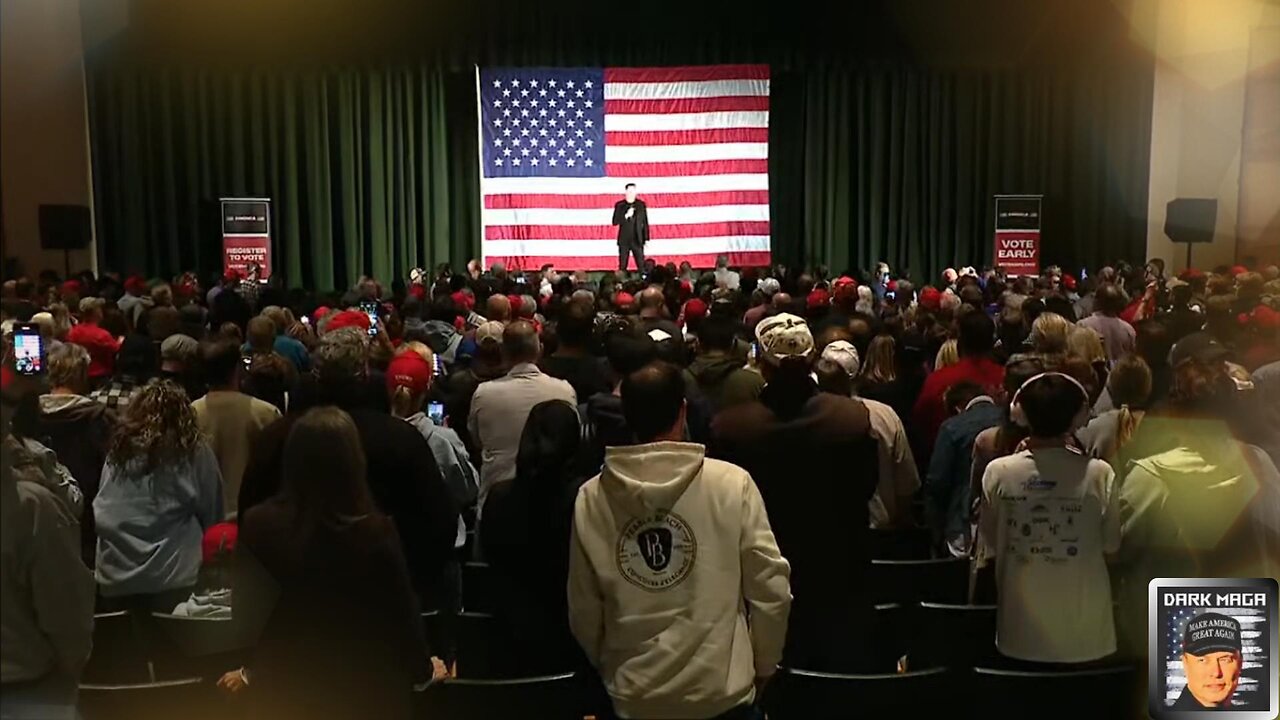 ELON MUSK's town-hall opening statement in PA campaigning for Trump - October 17, 2024