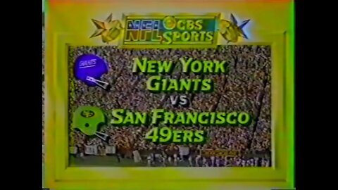 1981-11-29 New York Giants vs San Francisco 49ers