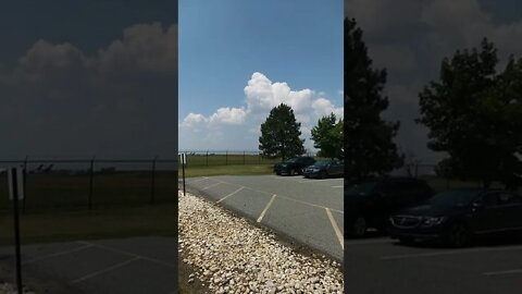 Clouds behind the trees
