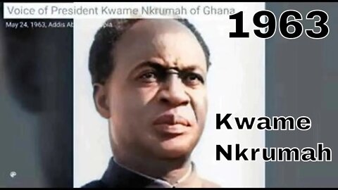 Kwame Nkrumah - Organisation of African Unity speech (1963) [colourised]