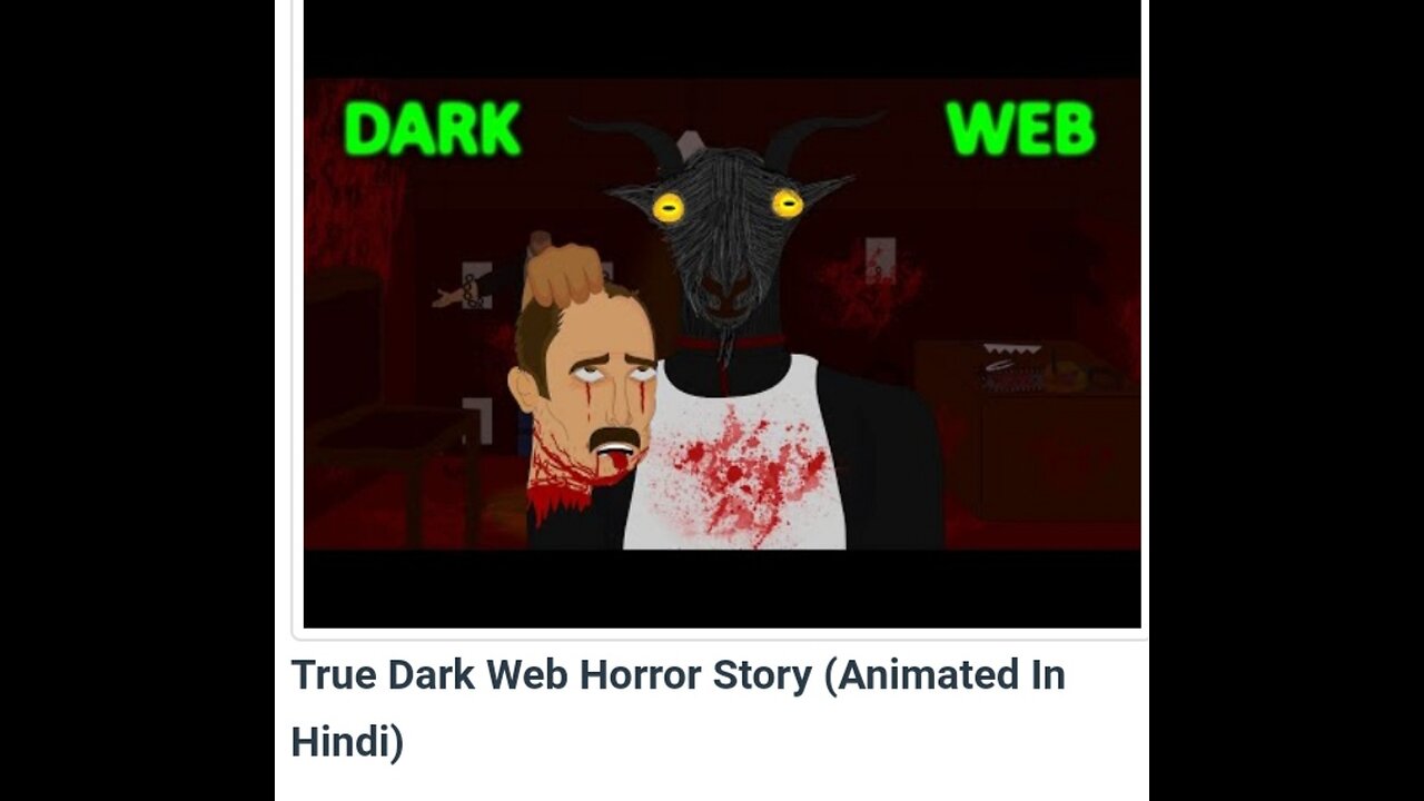 Ture dark web horror story ( Animated in hindi)