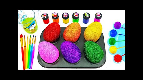 Satisfying Video l How to Make Lollipop Candy With Playdoh & Paintbrush Cutting ASMR l Sand Crunchy