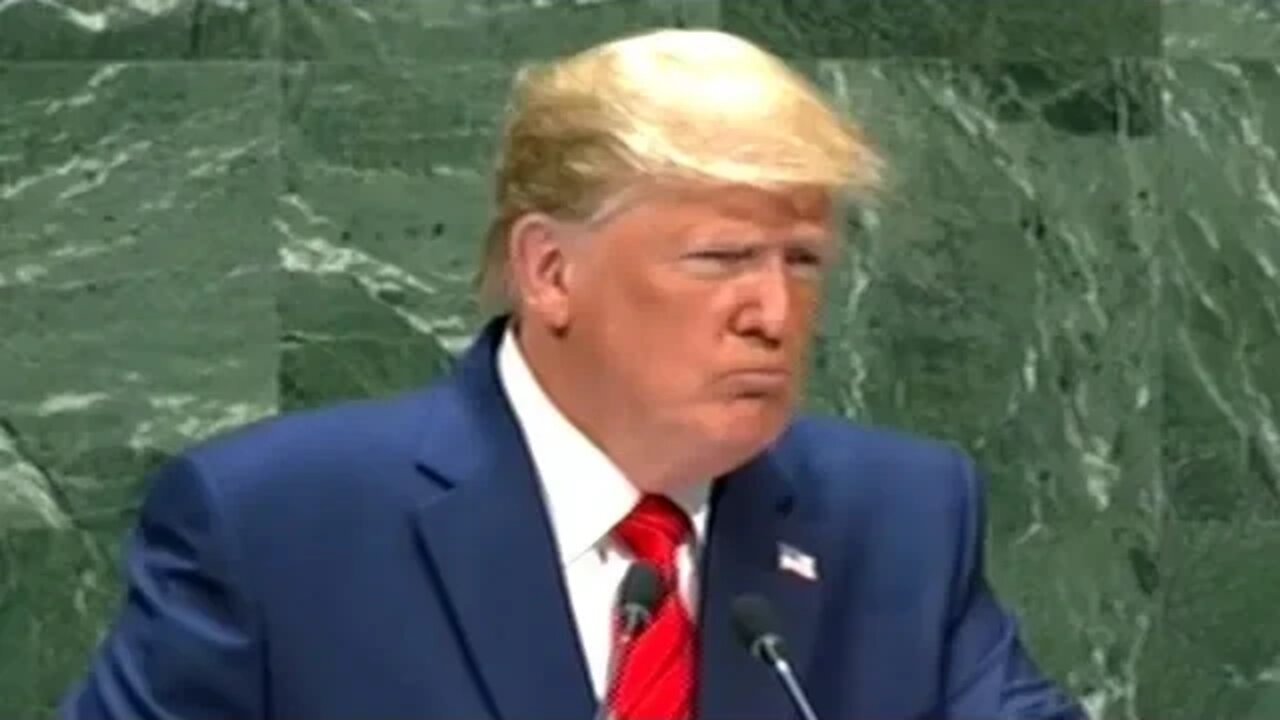 "In Response To Iran's Attack On Saudi Arabia" President Trump Speech To 2019 U.N. General Assembly