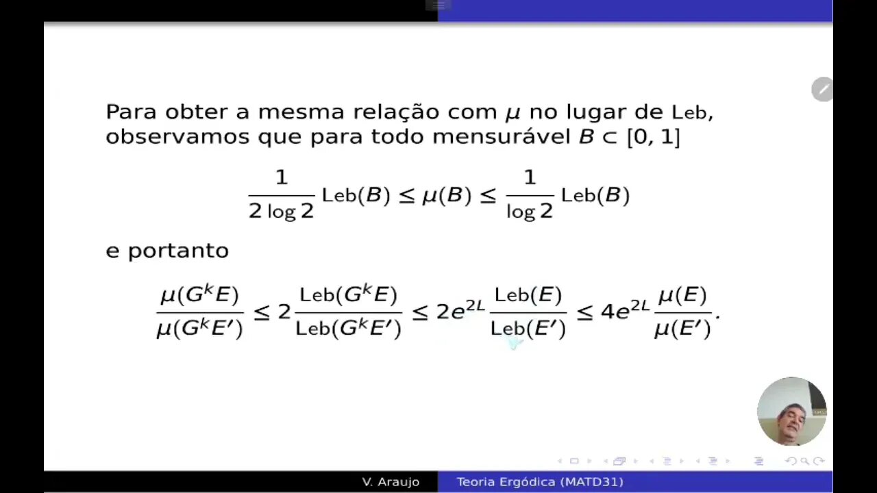 Teoria Ergódica: Ergodicidade da medida de Gauss para a transformação de Gauss.