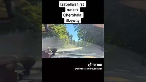 Izabellas first run on Cherohala Skyway