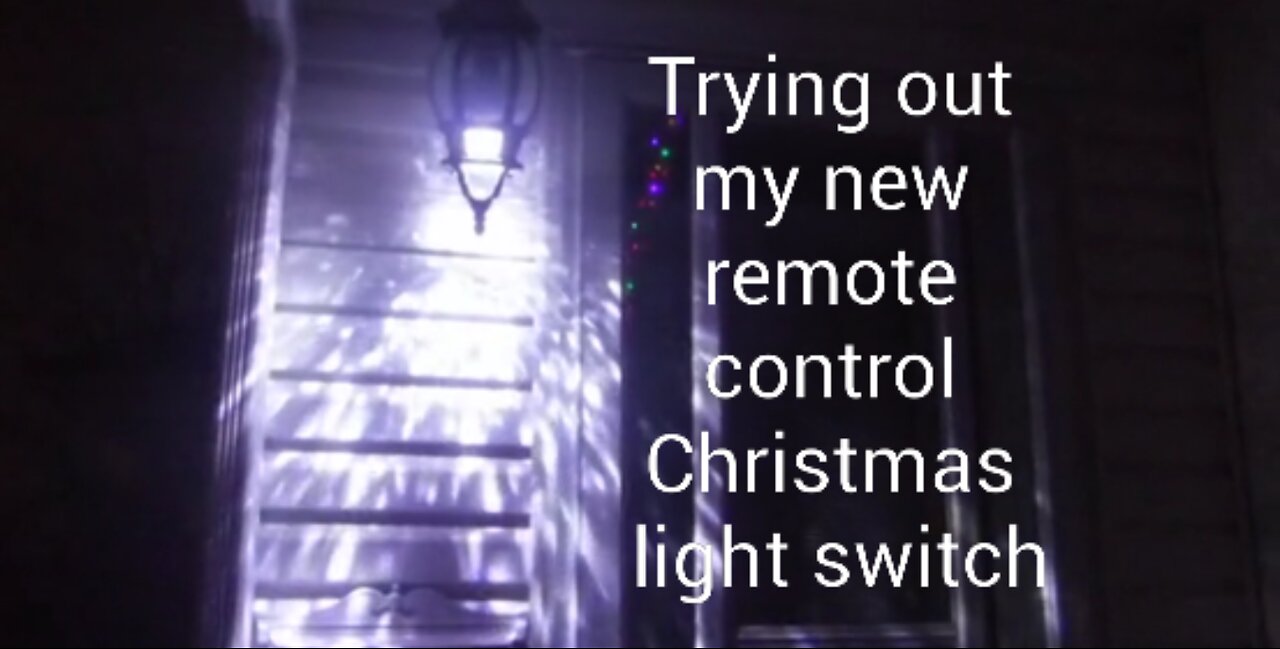 My New Christmas Light Remote On/Off Switch