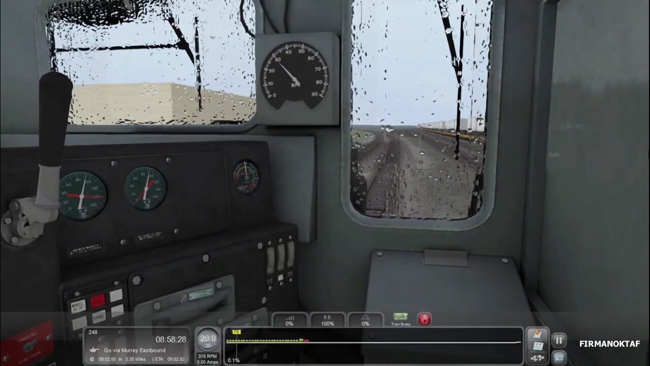 EMD SD40T-2 Locomotive Soldier Summit - Helper to Salt Lake City - Provo Empties Train Simulator