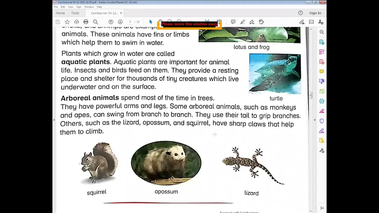 Science Class 4 14 April 2021