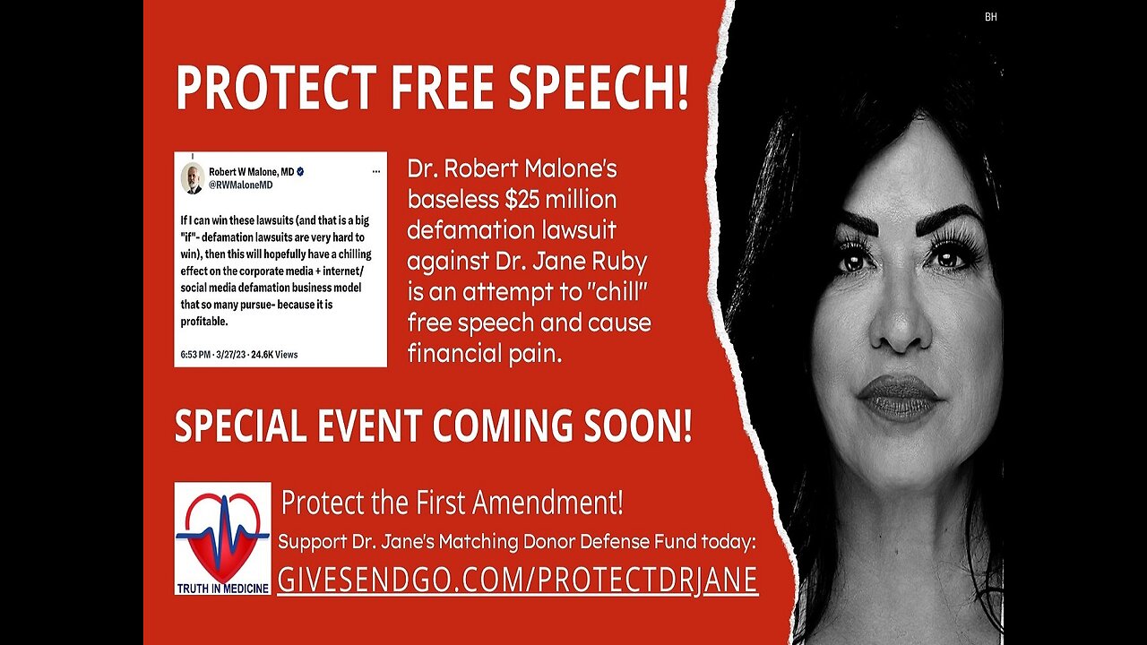 TECN.TV / Exclusive: Petty MRNA Innovator Attempts to “Chill” the Free Speech of Jane Ruby