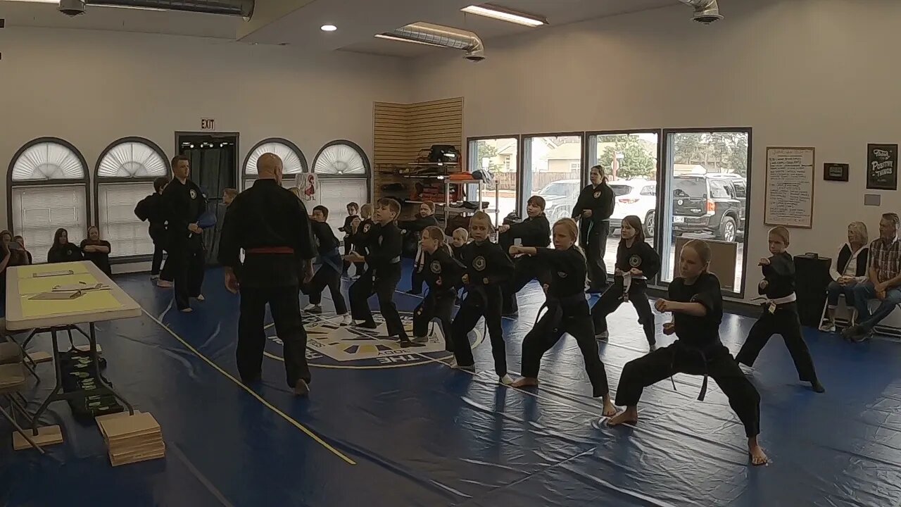 Freedom School of Martial Arts - Ella Advancing to Purple Belt