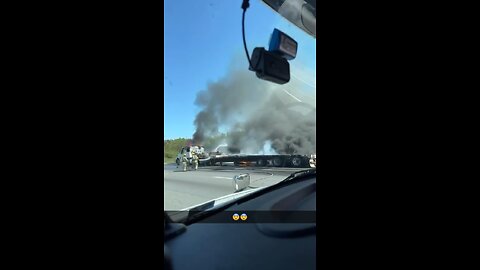 Truck Fire On Highway 401