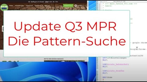 Die neue Pattern-Suchtechnik mit dem MPR Update Q3/22