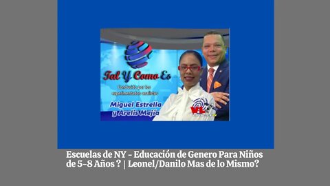 EDUCACION DE GENERO PARA NINOS DE 5-8 ANOS EN NYC - TAL Y COMO ES