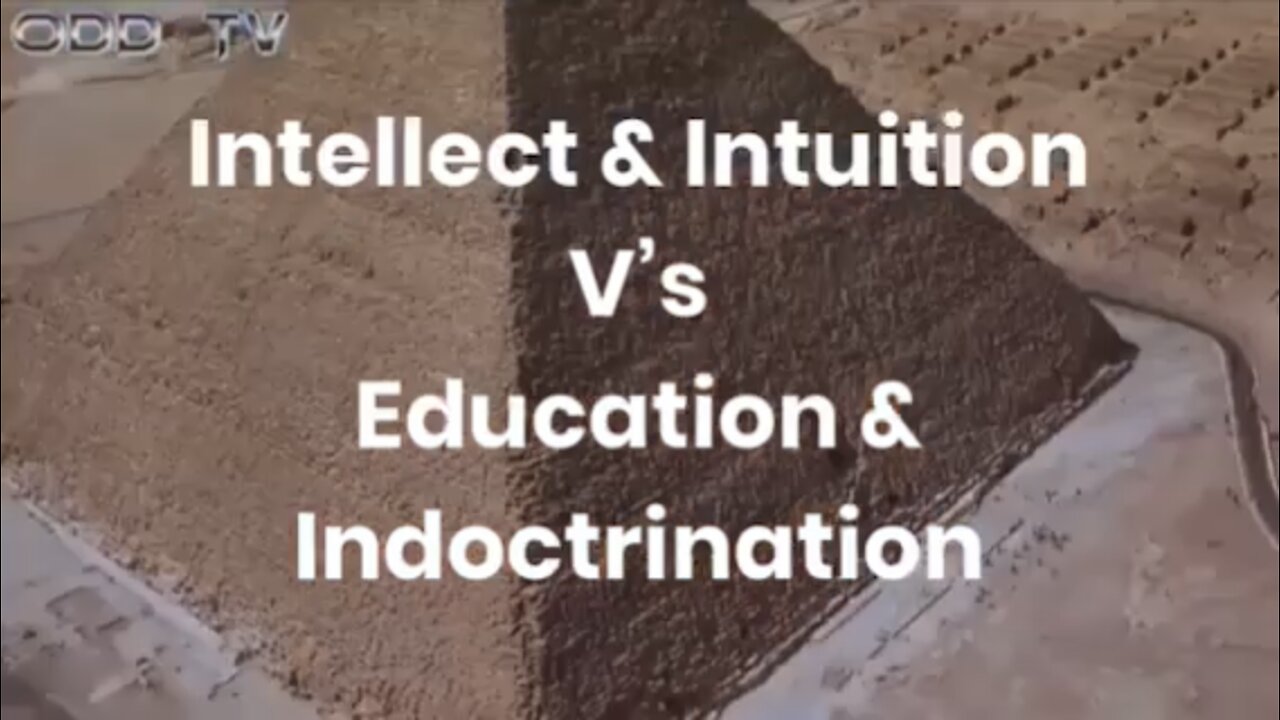 Intellect & Intuition V’s Education & Indoctrination!