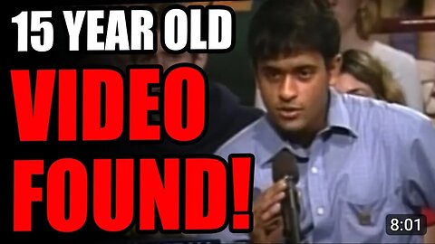 We found a 15 year old video of Vivek Ramaswamy... You wont believe this.