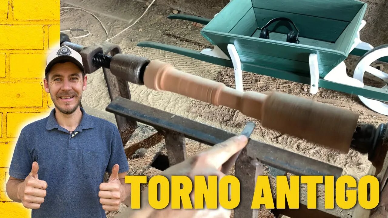 Esse Torno Antigo Ainda faz boas peças.|Muito Antigo Woodturning