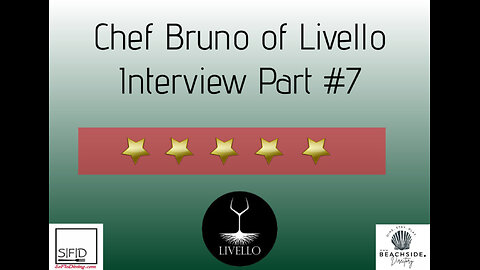 Who’s at The Chef’s Table with Chef Dan? Chef Dan Welcomes Chef Bruno to The Chef's Table! Part VII