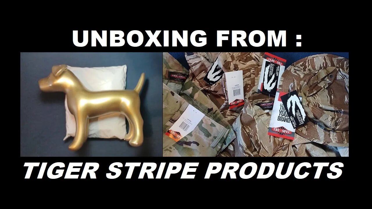 UNBOXING 149: Tiger Stripe Products. Desert Tiger Boonie, BDU Pants & Coat, Scorpion OCP Pants