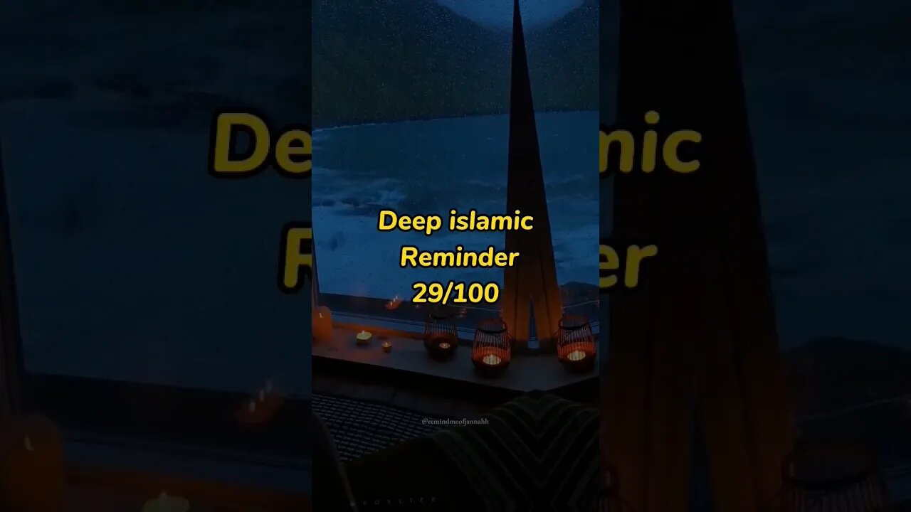 Deep islamic Reminder #islamicmotivation #youtubeshorts 29/100 #islam #shorts #viral