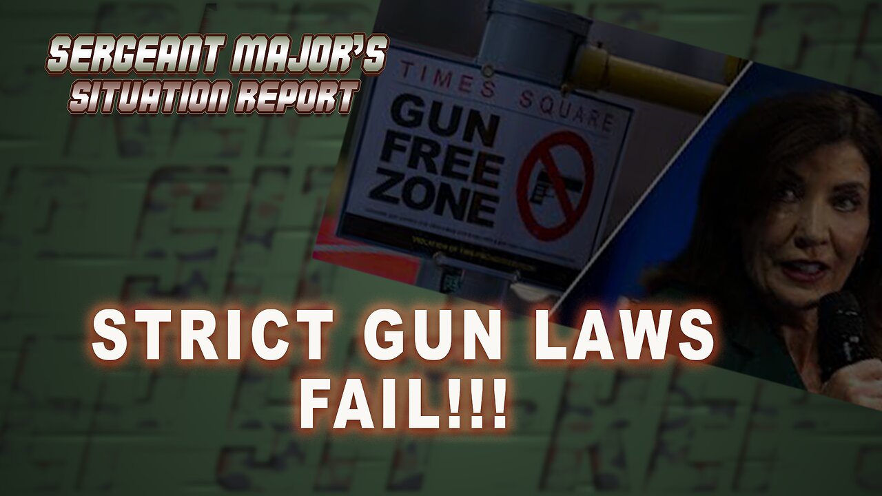 Strict Gun Laws FAIL! | Sit Rep w/John Gillette