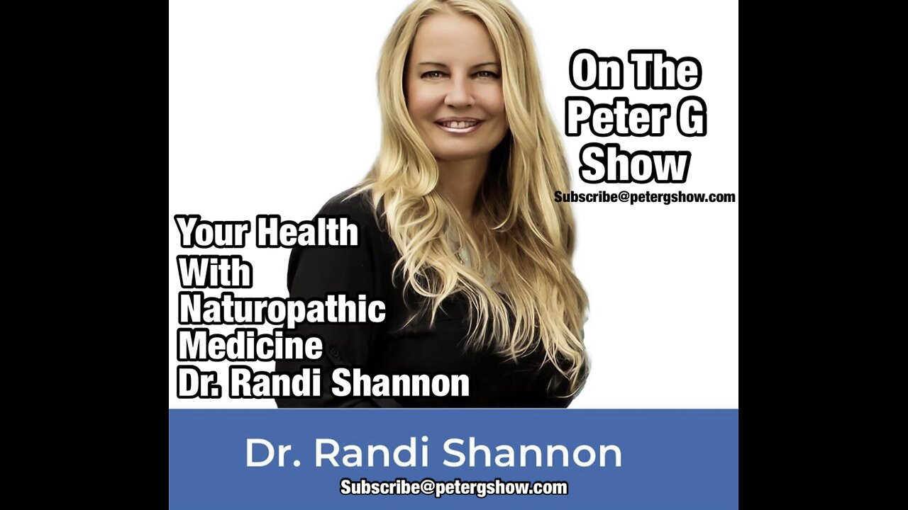 Your Health. Naturopathic Medicine Dr. Randi Shannon On The Peter G Show. April 17, 2024. Show #246