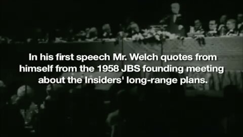 #TheGreatAwakening Mar 9 1974 - Robert Welch > The Planned Takeover Of America