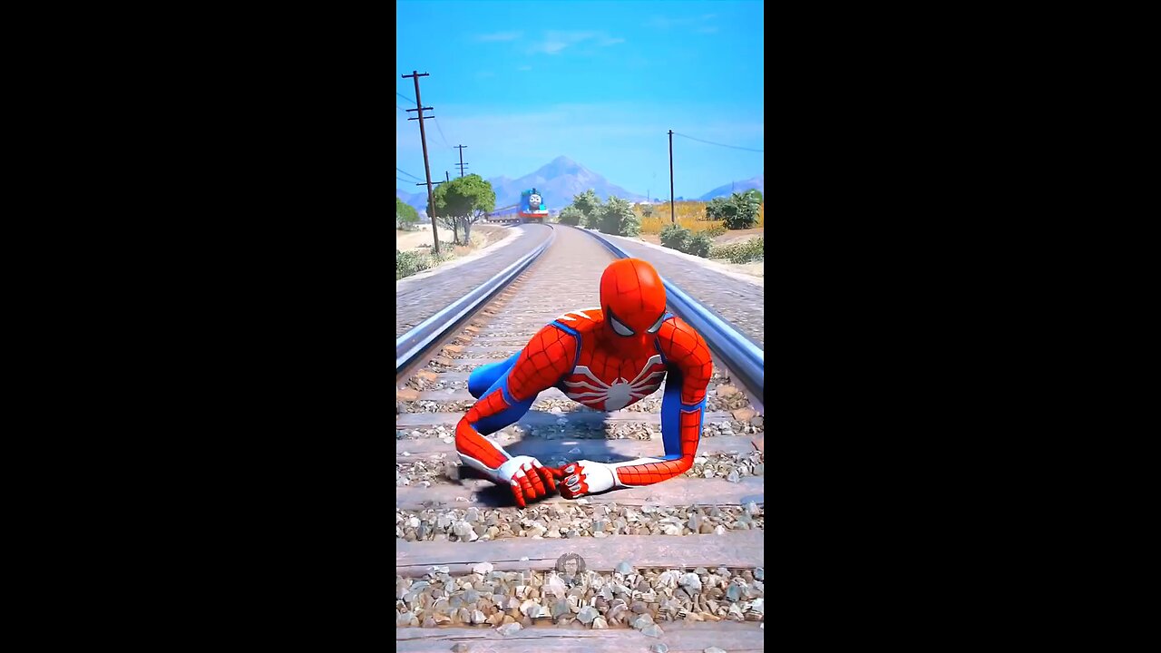 Spider-Man and Hulk Save Minions on Train Tracks! 🕷️🦸‍♂️ Join Spider-Man, Hulk, and the Minions