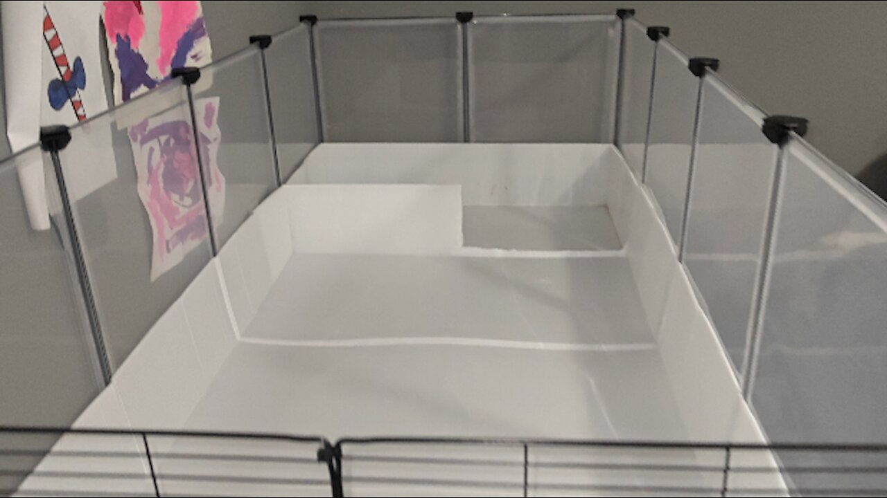 SONGMICS Plastic Open Enclosure for Guinea Pigs