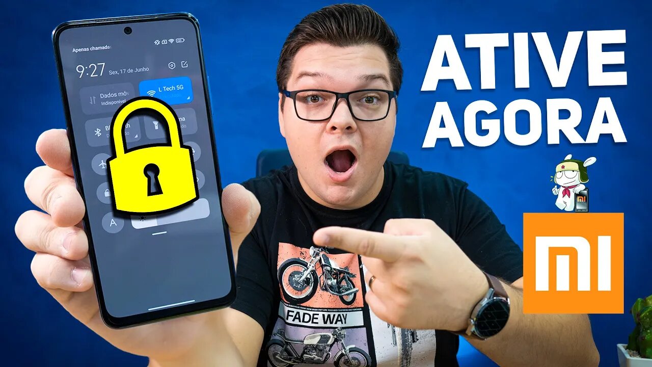 TELA DE BLOQUEIO PROTEGIDA NO SEU XIAOMI! ATIVE AGORA!