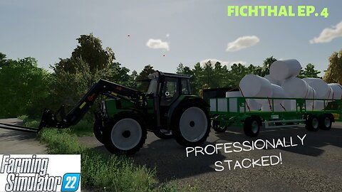 Fichthal EP 4 | Farmsim 22 | Stacking the silage on the trailer goes elementary.