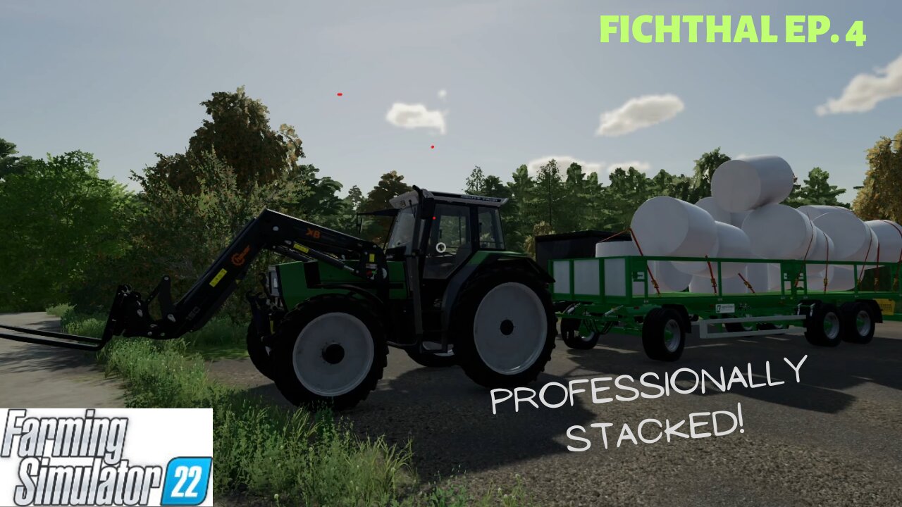 Fichthal EP 4 | Farmsim 22 | Stacking the silage on the trailer goes elementary.