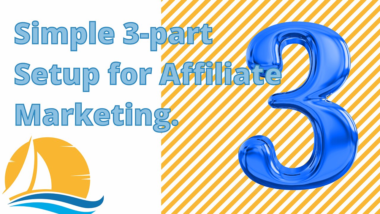 Simple Affiliate Marketing setup! This 3 part setup is a great way to start affiliate marketing