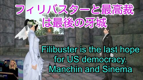 上院は民主党の支配下にない。ジョーマンチンとキルスティンシネマ上院議員のアメリカ議会のギリギリのバランス / Filibuster is the last hope for US politics.