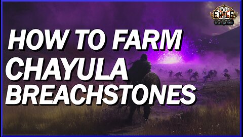[POE 3.25] How To Farm Breach! Everything You Need To Know About Farming Breach in Path Of Exile