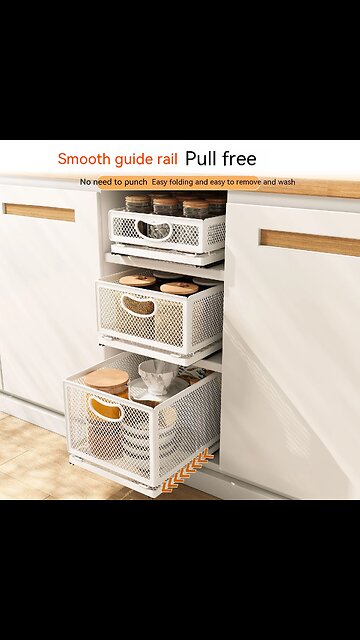 Pull Out Cabinet Drawer Organizer