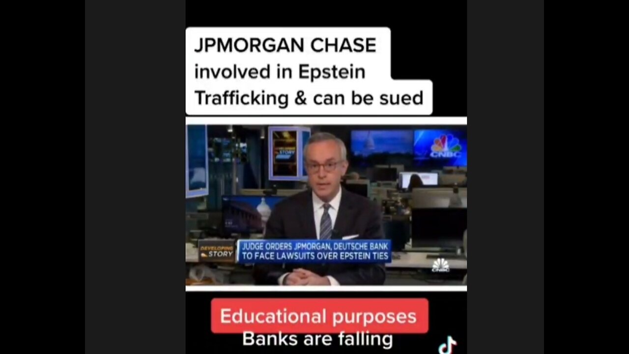 WILL CHASE BANK BE THE NEXT TO FAIL, DUE TO MONEY LAUNDERING FOR EPSTEIN PER NEW LAWSUIT, POSSIBLY