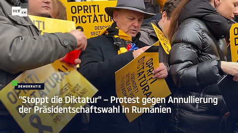 "Stoppt die Diktatur" – Protest gegen Annullierung der Präsidentschaftswahl in Rumänien