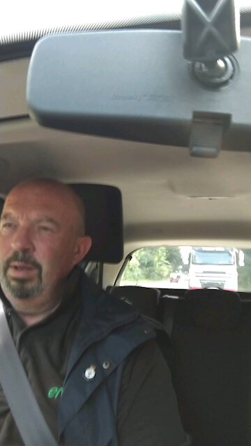 Lorry Trying To Intimidate Me.