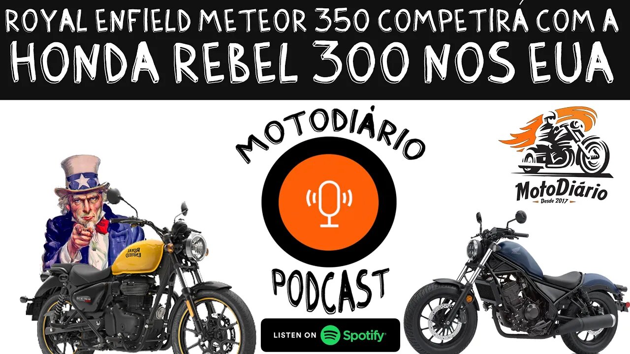 Royal Enfield Meteor 350 para os EUA bater de frente com a Honda Rebel 300