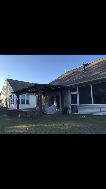 Solar Awning & Hardscape work with Southern Solar Strictures in Indian Land, South Carolina