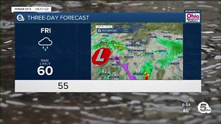 Heavy rain, flooding and isolated thunderstorms possible