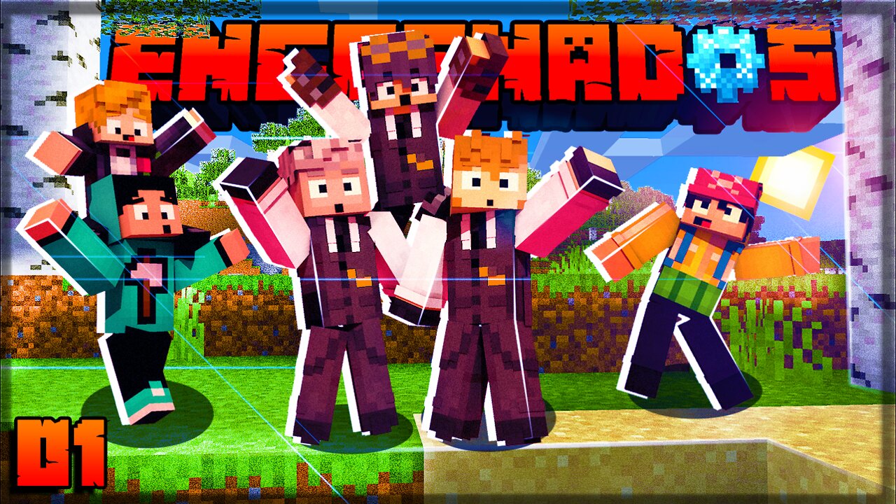MINECRAFT UM GRANDE COMEÇO!!! (Nova série multiplayer) ENGRENADOS #01 ⚙️
