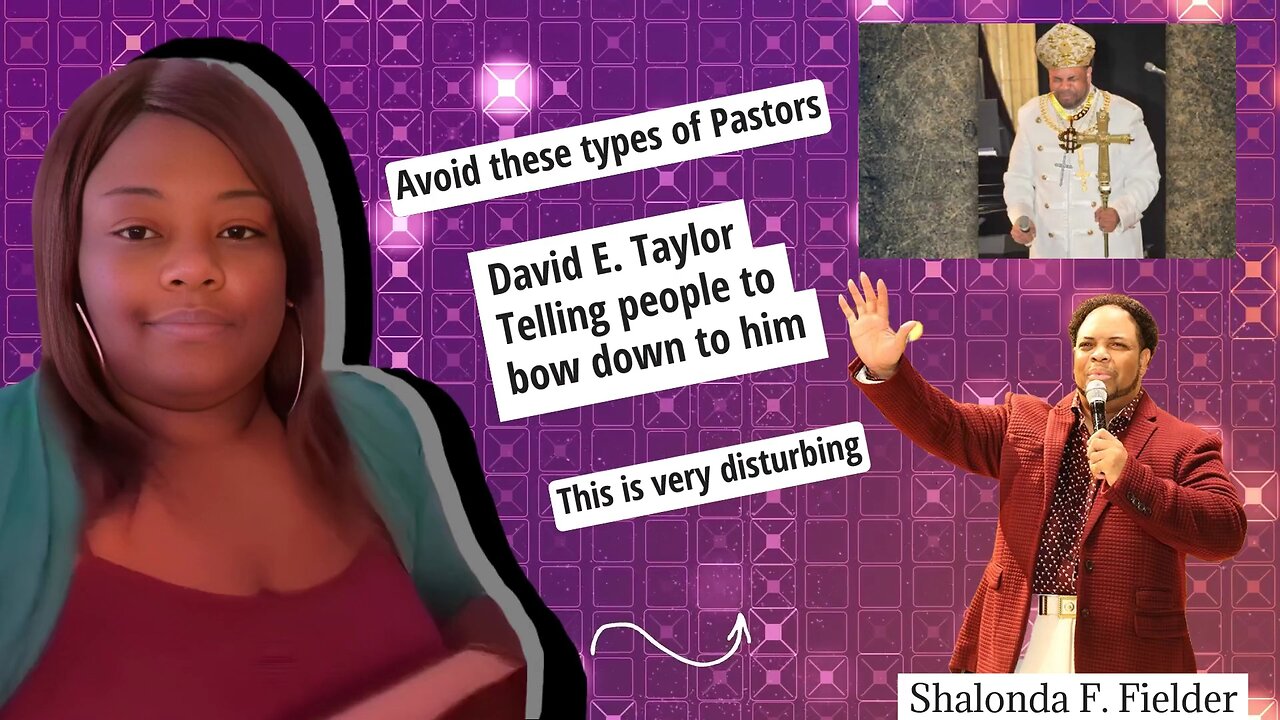 David E. Taylor telling people to bow down to him