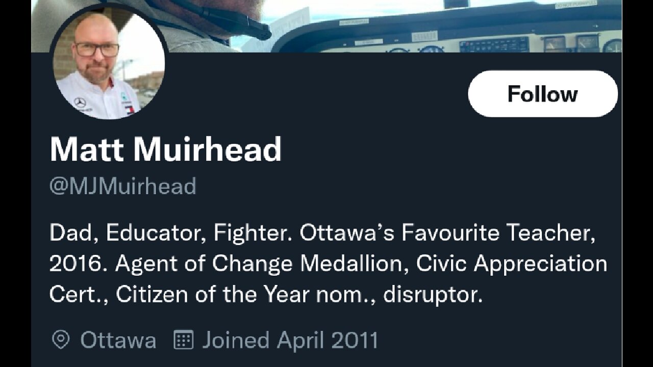 Disturbing: Ottawa teacher Matt Muirhead "there is a point, where you take up arms"