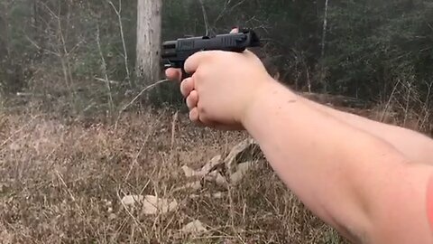 Shooting a gun