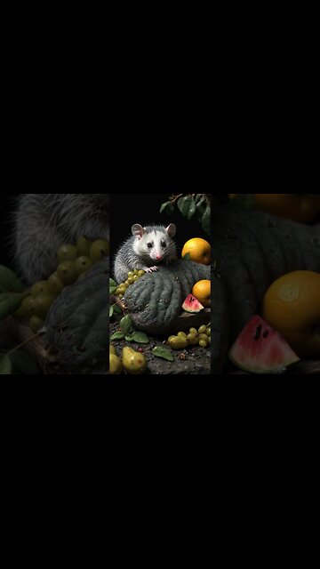 🐭 Opossum: The Nighttime Trash Panda 🐭 #opossum #marsupial #wildlife #nocturnal #ecosystem #possum