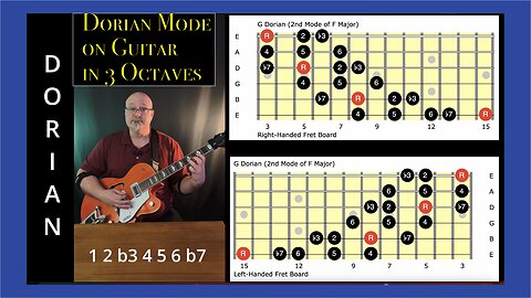 Dorian Mode on Guitar | 3 Octaves | Uncle Joshafat